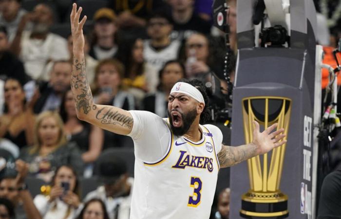 Periodista denuncia el atroz fracaso de Anthony Davis para asegurar la victoria de los Lakers sobre los Spurs en la Copa de la NBA