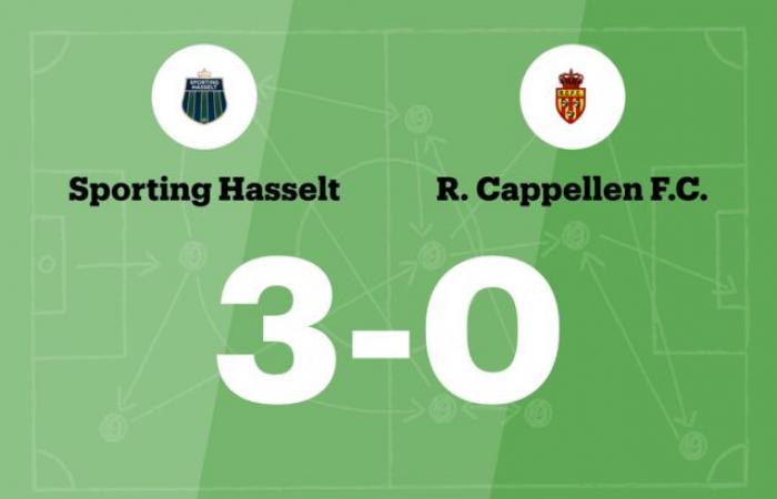 El Sporting Hasselt consigue una convincente victoria ante el Cappellen FC (Hasselt)