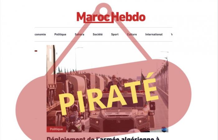 Maroc Hebdo vuelve a ser víctima de un ciberataque atribuido a Argelia