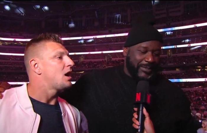 Rob Gronkowski y Shaq acuerdan una gran pelea de boxeo en vivo en Netflix con la cartelera de leyendas de la NFL vs NBA