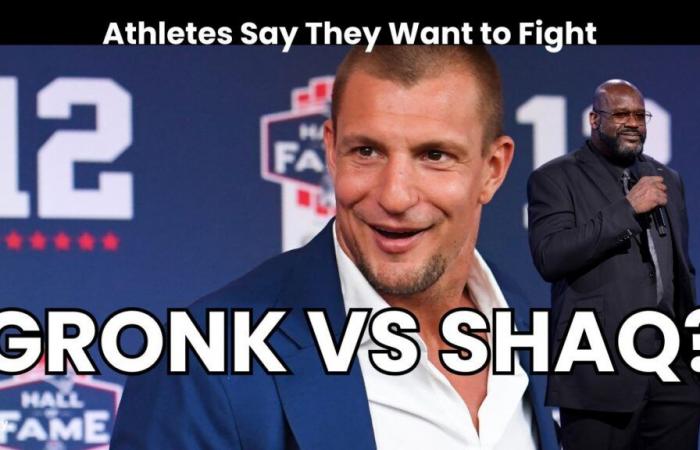 ¿Shaq contra Gronk? Rob Gronkowski desafía a Shaq a pelear