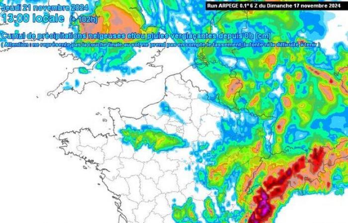 El jueves podría nevar en las llanuras del norte de Francia: mapas para comprender la situación