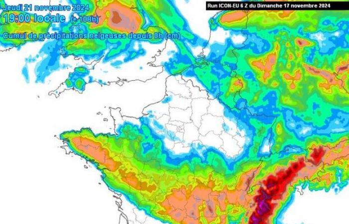 El jueves podría nevar en las llanuras del norte de Francia: mapas para comprender la situación