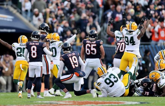 Los Packers sobreviven a los Bears, los Rams vencieron a los Patriots en la Semana 11