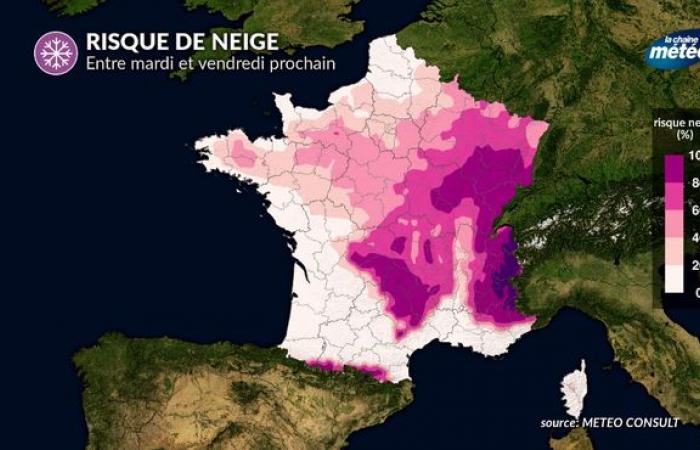 Nieve: regiones donde puede caer en las llanuras