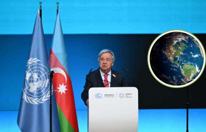 Guterres hace sonar la alarma en la COP29: “Paga o la humanidad pagará el precio”