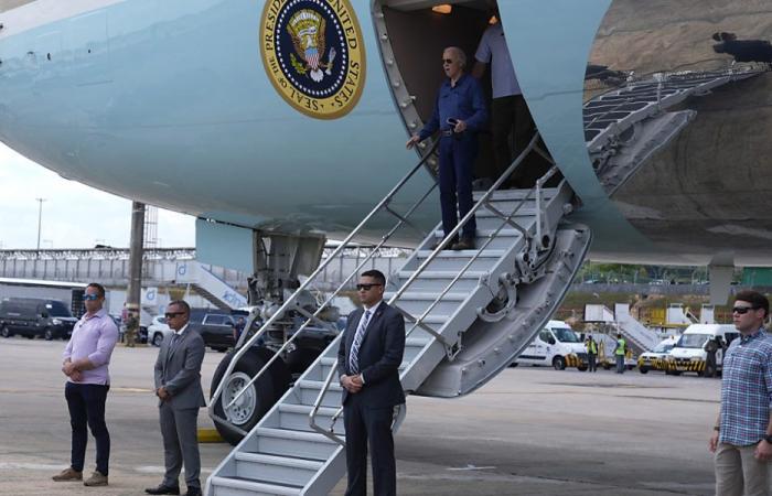 Joe Biden llega a Manaos para una visita histórica al Amazonas