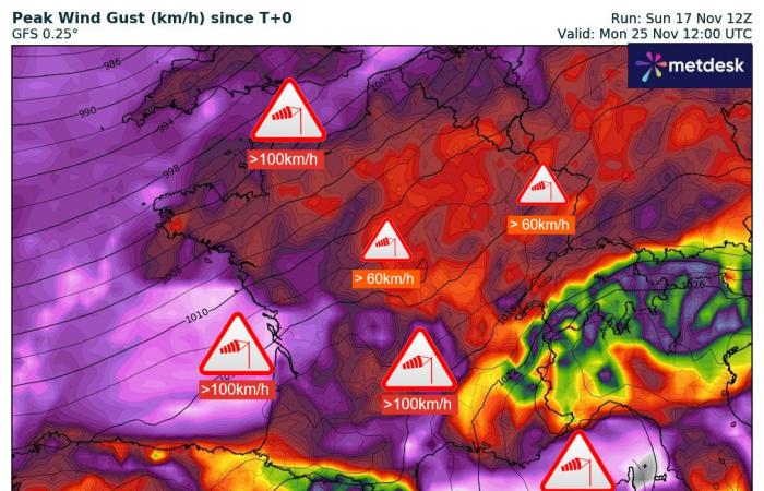 nueva actualización sobre el mal tiempo durante los próximos días 17/11/2024