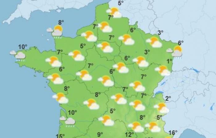 Riesgo de nieve a baja altura, frío polar y perturbaciones meteorológicas: las previsiones para la semana en Francia