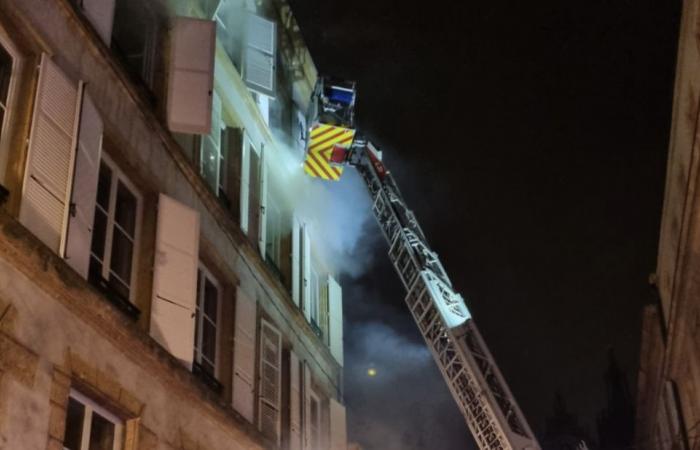 Se produjo un incendio en el centro de la ciudad de Metz.