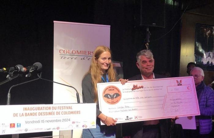 Colomieros. Entrega de premios en el festival BD