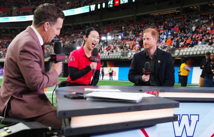 La aparición sorpresa del Príncipe Harry en Canadá durante un partido de la Copa Grey