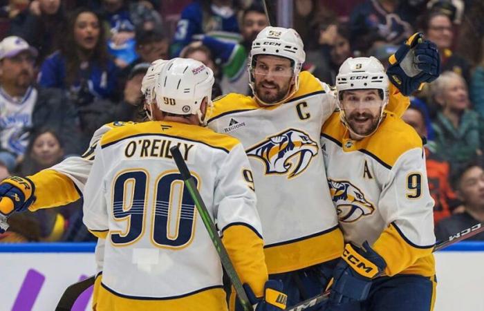 Hockey sobre hielo: Nashville gana y Roman Josi alcanza los 700 puntos