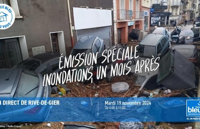 TRANSMISIÓN ESPECIAL – Un mes después de las inundaciones, France Bleu Saint-Étienne Loire regresa a Rive-de-Gier