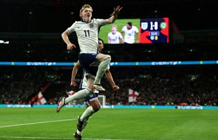 Inglaterra vence a Irlanda (5-0) y asciende a la División A de la Nations League