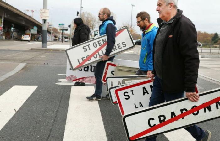 Once “fuegos de ira” en el Ródano, acciones simbólicas en Alto Loira