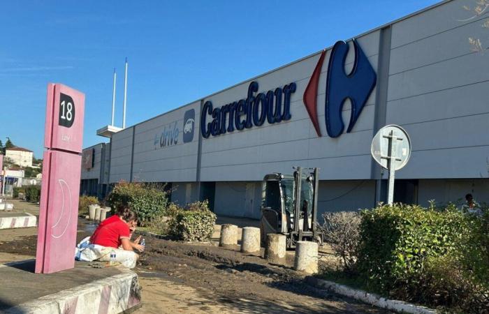 Carrefour devastada por las inundaciones en Givors anuncia reapertura