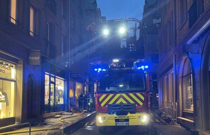 El inicio de un incendio en una tienda intramuros en Saint-Malo