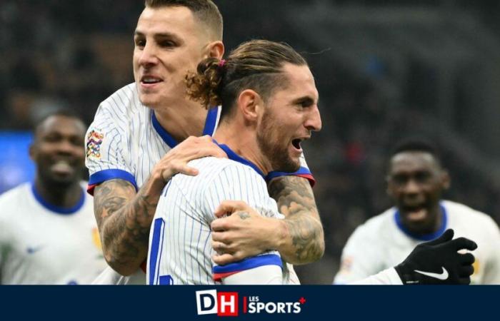 Francia despide a Italia y se hace con el primer puesto del grupo de los Diablos: Digne vuelve con Rabiot