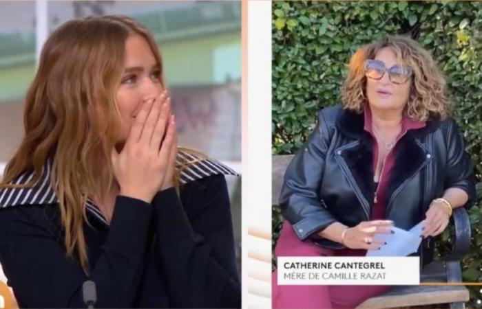 Camille Razat conmovida hasta las lágrimas por una sorpresa en “Télématin”