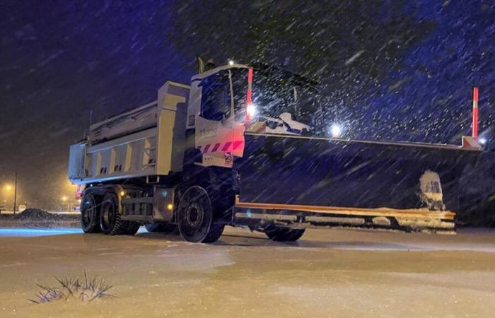 El departamento de Marne reduce la retirada de nieve en las carreteras