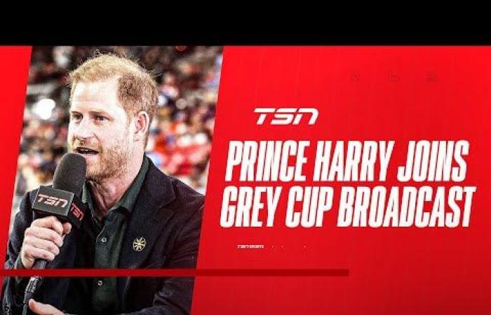 La aparición sorpresa del Príncipe Harry en Canadá durante un partido de la Copa Grey