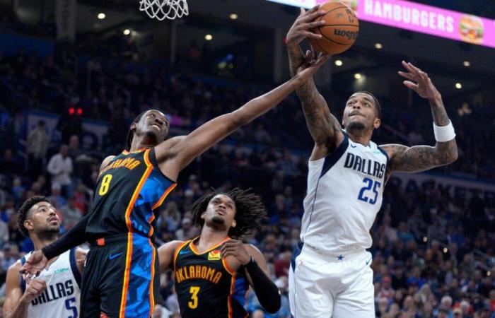 Shai Gilgeous-Alexander y OKC Thunder se recuperan tarde pero no alcanzan a los Dallas Mavericks