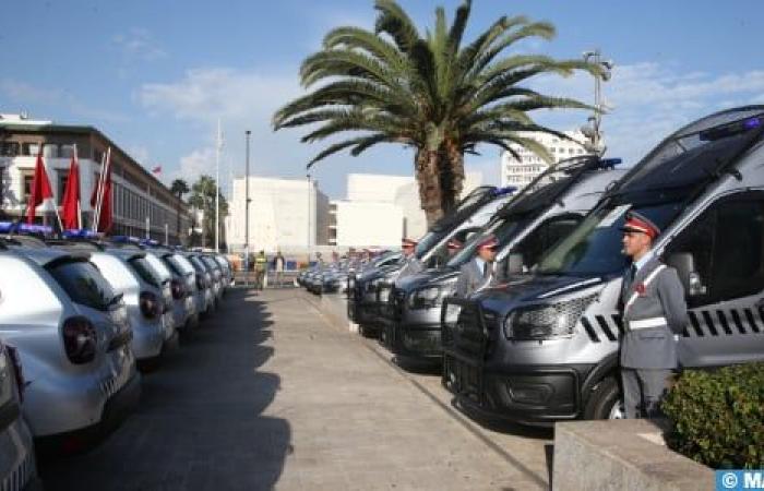 Casablanca: Entrega de un lote de vehículos y motocicletas a la Gendarmería Real, la Seguridad Nacional y el CRTS