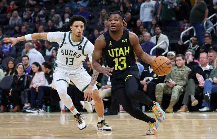 Isaiah Collier consigue un robo y una volcada para el Utah Jazz