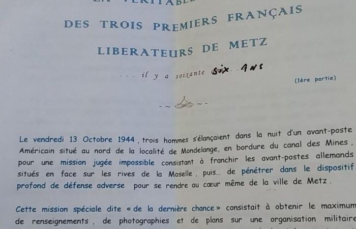 El 80º aniversario de la liberación de Metz: la increíble misión del luchador de la resistencia de Lorena Jean Denis