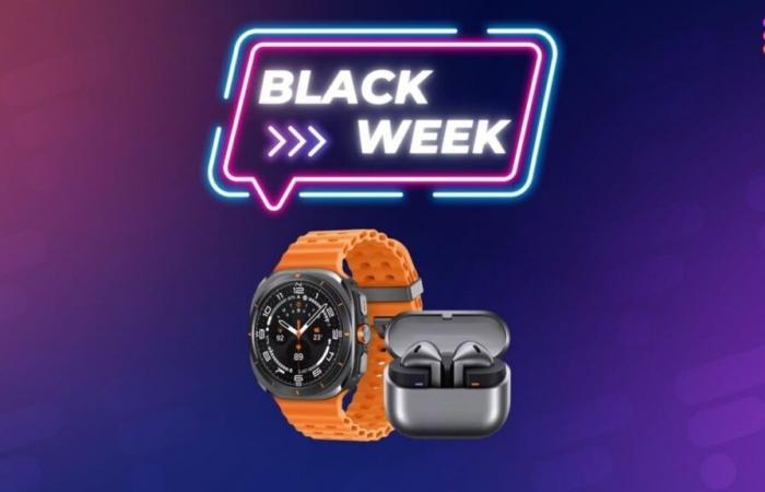 Precio súper especial de la Black Week para este pack de Samsung Galaxy Watch Ultra y Galaxy Buds 3