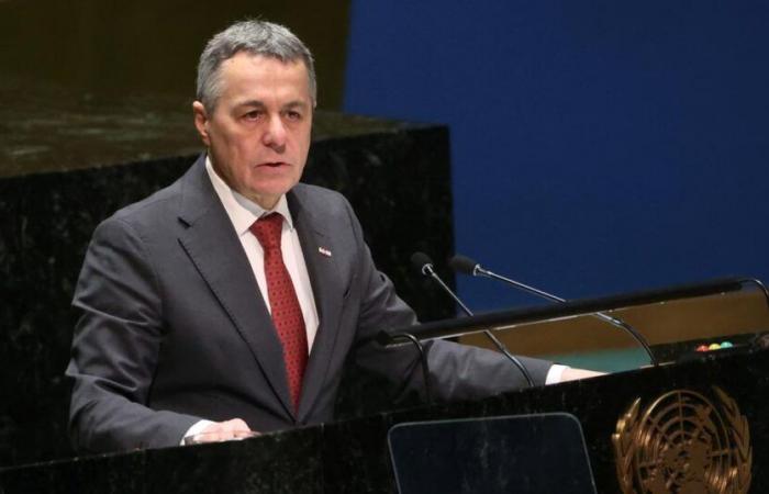 Ignazio Cassis defiende “una solución de dos Estados” en la ONU y pide un alto el fuego inmediato – rts.ch