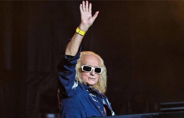 Michel Polnareff en concierto en Brest, junio de 2025