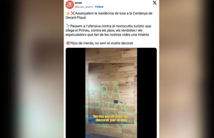 un activista anticapitalista se filma en la casa de Gérard Piqué (vídeo)