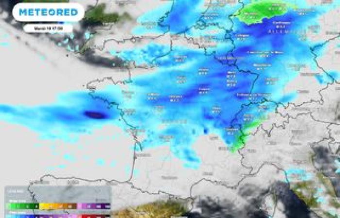 Mañana un frente frío atravesará Francia, con acumulaciones de hasta 50 l/m². ¿Qué zonas afectadas?