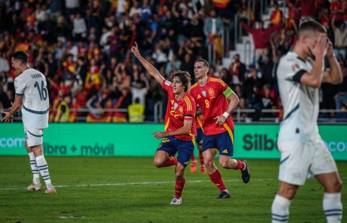 España vence a Suiza hasta el final, Dinamarca en cuartos en lugar de Serbia – Liga de las Naciones – Grupo 4 – J6