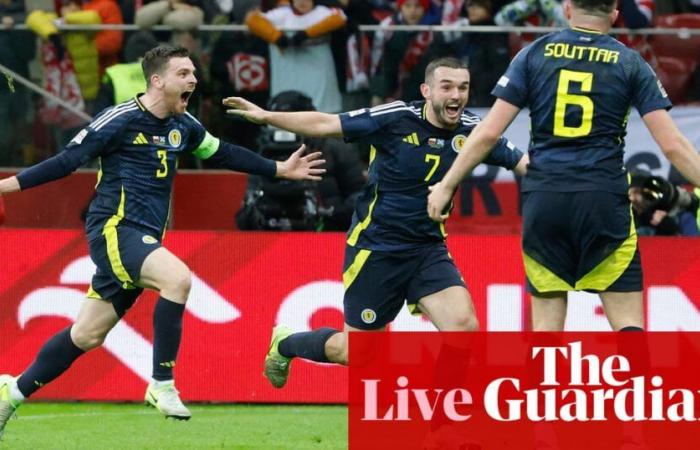 Polonia 1-2 Escocia: Liga de las Naciones – como sucedió | Liga de las Naciones