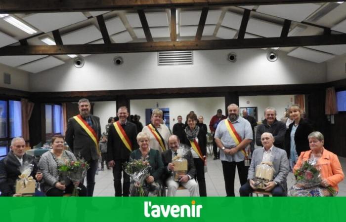 Tres matrimonios de Herbeumont celebraron sus bodas de oro en la sala Gribomont donde fueron homenajeados por la Comuna