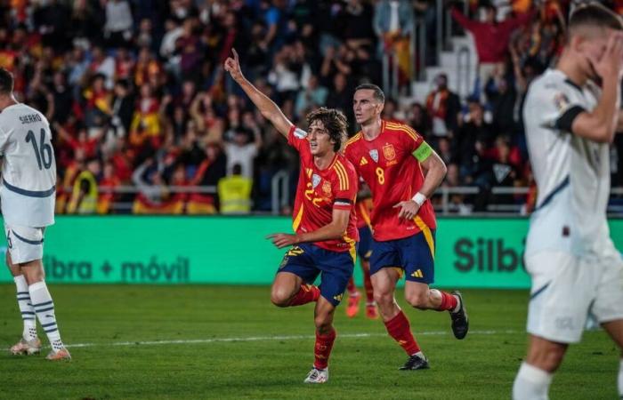 La selección suiza pierde en el último minuto ante España en su último partido del año