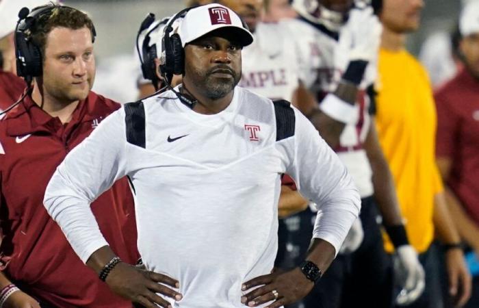 Temple despide al entrenador Stan Drayton un día después de la victoria en tiempo extra