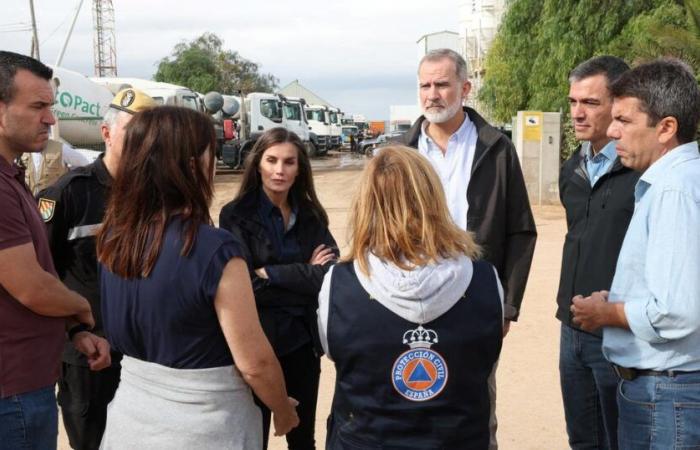 El rey y la reina regresan a las zonas devastadas.