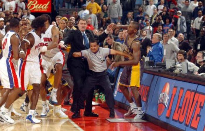 Recordando la pelea entre Pistons y Pacers de 2004