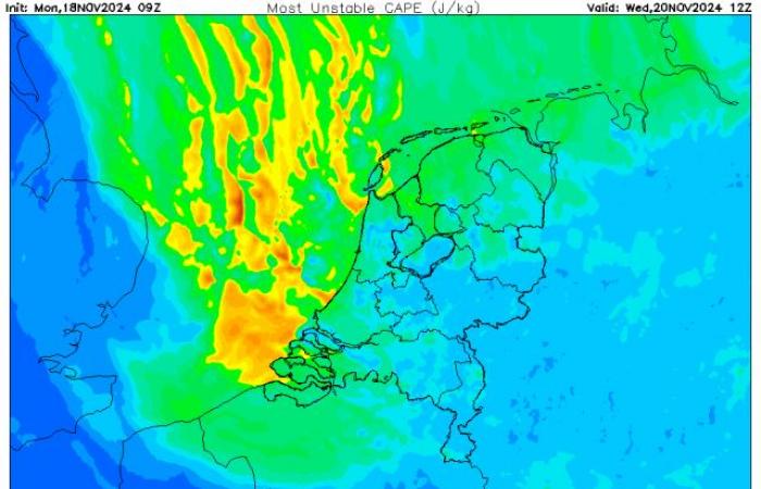 ¿Podrían las fuertes lluvias invernales provocar una sorpresa de nieve el miércoles?