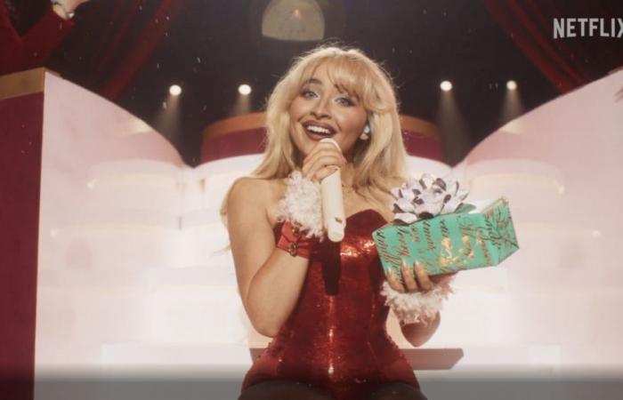 Sabrina Carpenter reveló el tráiler de su especial de Navidad