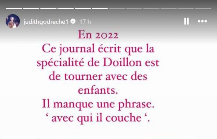 Judith Godrèche acusada de difamación contra Jacques Doillon, expresa su enfado