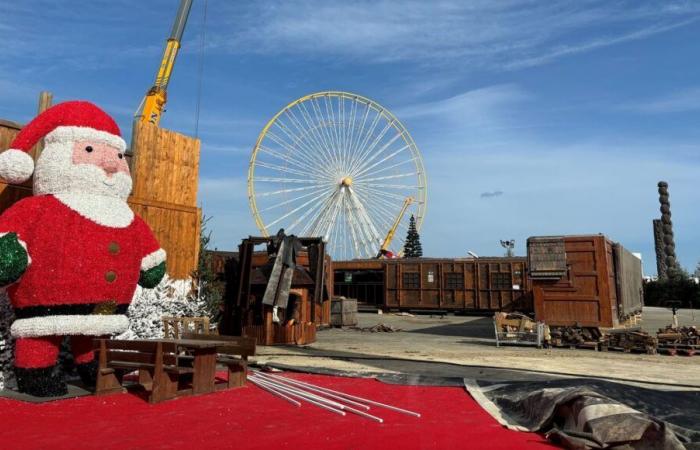 Carrera contrarreloj en el Village Christmas de Barcarès para reurbanizar la zona afectada por el incendio