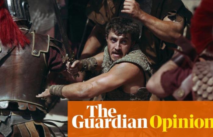 Las grandes películas pueden reproducirse rápida y libremente con la historia. Pero no Gladiator II con sus rinocerontes y su cultura de café | Charlotte Higgins