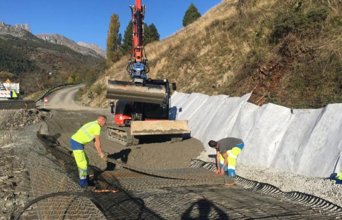 Un proyecto de carretera realizado en parte por agentes del departamento de Altos Alpes