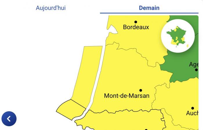 Alerta meteorológica – Altos Pirineos, Gers, Alto Garona, Ariège, Pirineos Atlánticos y Landas en alerta amarilla por fuertes vientos y nieve en las montañas el miércoles 20 de noviembre