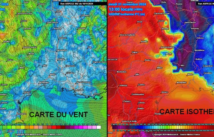 Nevadas en Cévennes, Lozère y Ardèche este jueves